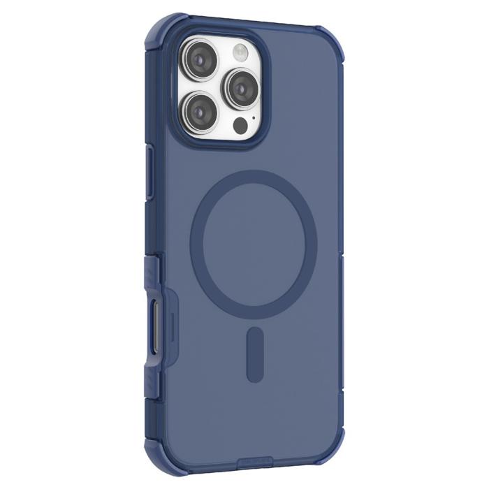 Bild 2, iPhone 16 Pro Skal MagSafe Shockproof Hybrid Blå