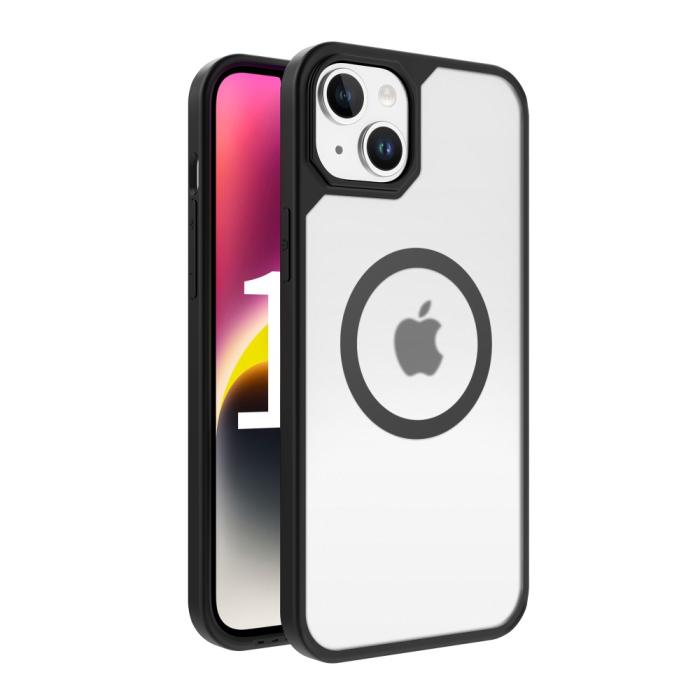 Bild 1, LEEU DESIGN iPhone 15 Plus Skal MagSafe Hybrid Matt Svart