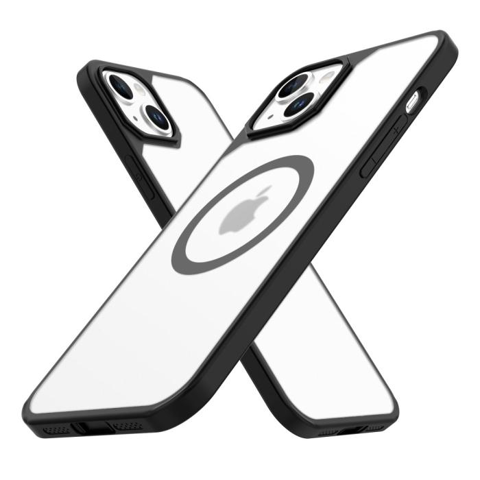 Bild 2, LEEU DESIGN iPhone 15 Plus Skal MagSafe Hybrid Matt Svart