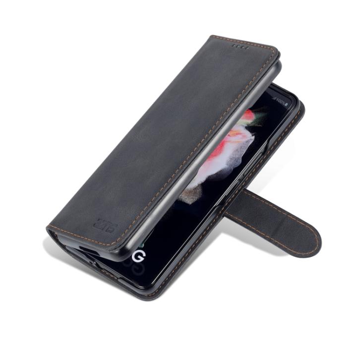 Bild 3, AZNS Galaxy Z Fold 3 Fodral Skin Touch Svart