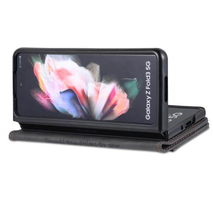 Bild 6, AZNS Galaxy Z Fold 3 Fodral Skin Touch Svart