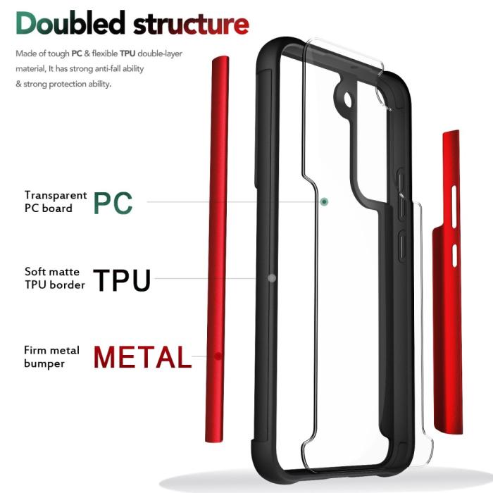 Bild 3, Samsung Galaxy S22 Plus Skal Hybrid Shockproof Blå