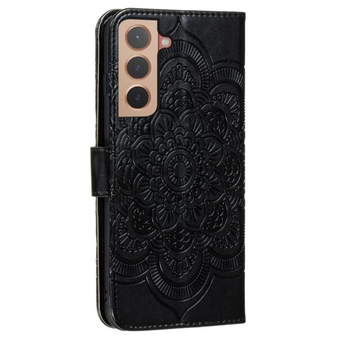 Bild 3, Samsung Galaxy S22 Plus Fodral Mandala Flower Svart