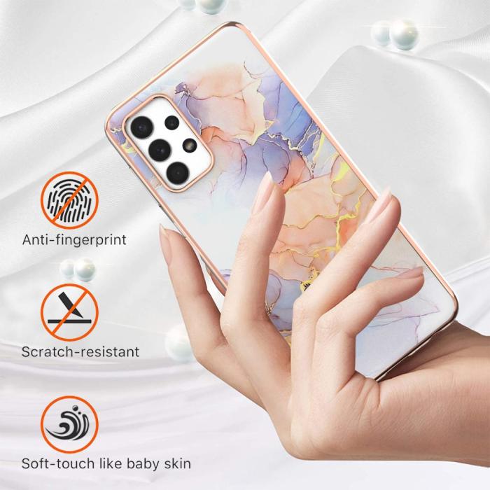 Bild 3, Samsung Galaxy A23 5G Skal Marmor Galaxy White