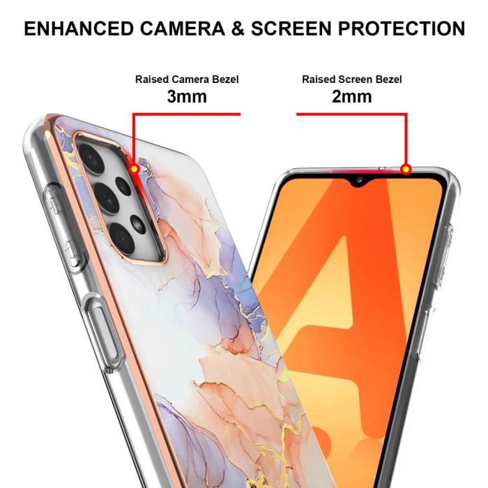 Bild 5, Samsung Galaxy A23 5G Skal Marmor Galaxy White