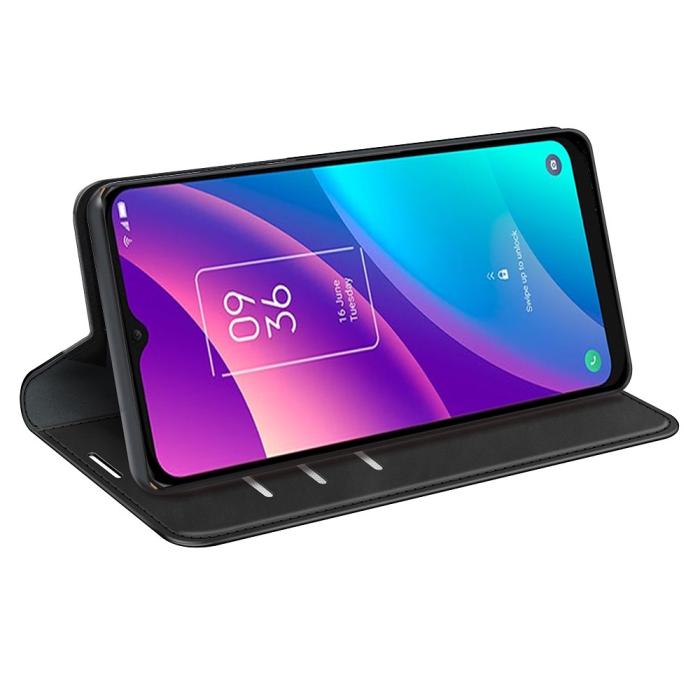 Bild 5, TCL 305 (2022) Fodral Flip Läder Svart