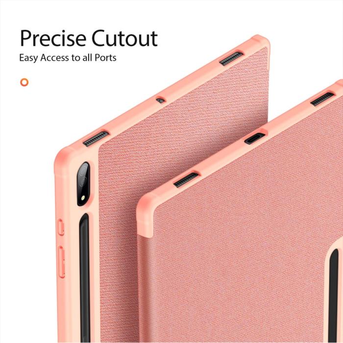 Bild 6, DUX DUCIS Galaxy Tab S9 Ultra DOMO Fodral Tri-Fold Rosa