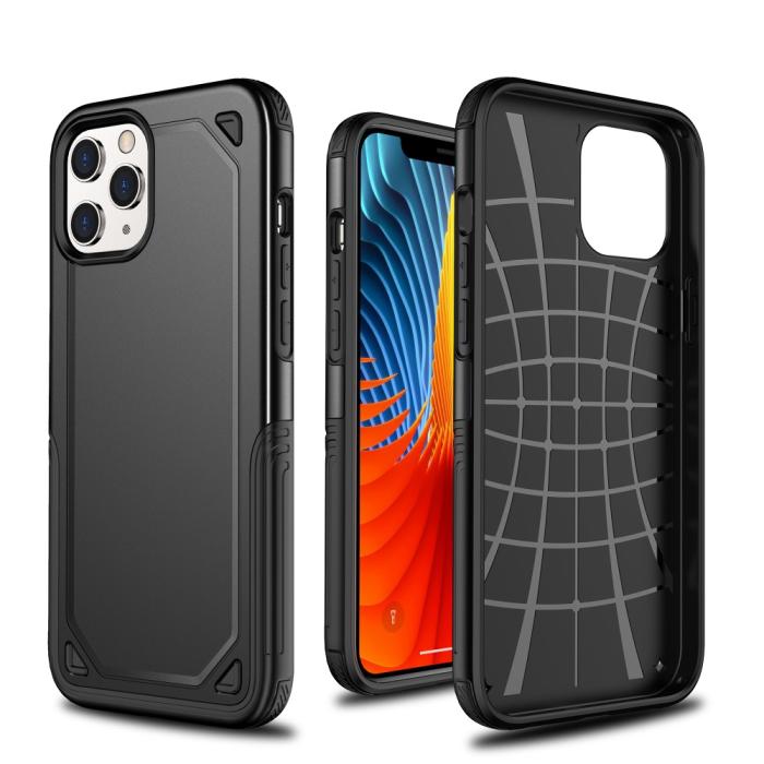 Bild 2, iPhone 12 Pro Max - Armor Hybrid Skal - Svart