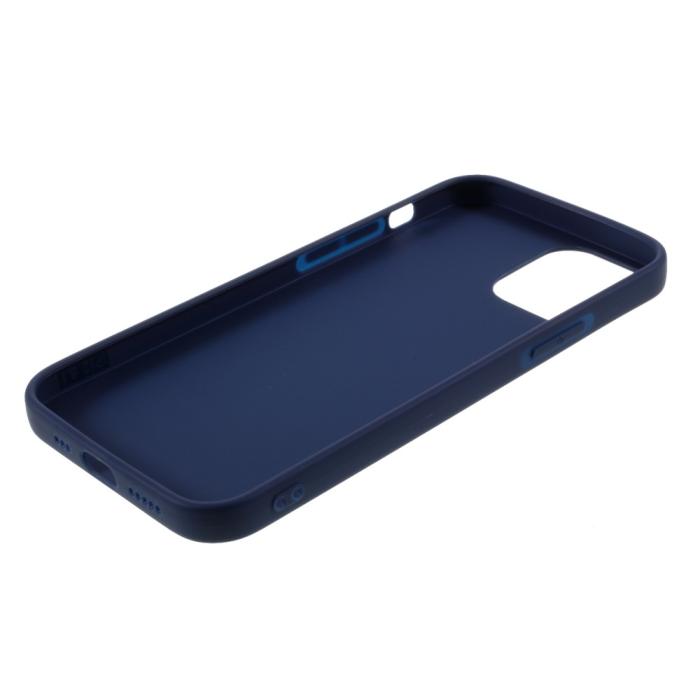 Bild 5, iPhone 12 Pro Max - Matt TPU Skal - Mörk Blå