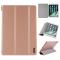 AMORUS iPad 10.2 2019/2020/2021 Fodral Tri-Fold Roséguld