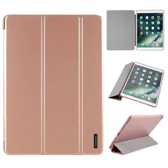 Bild 1, AMORUS iPad 10.2 2019/2020/2021 Fodral Tri-Fold Roséguld