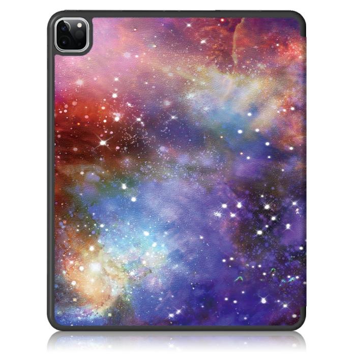 Bild 3, iPad Pro 12.9 (2020/2021) - Tri-Fold Fodral Med Pennhållare - Cosmic Space
