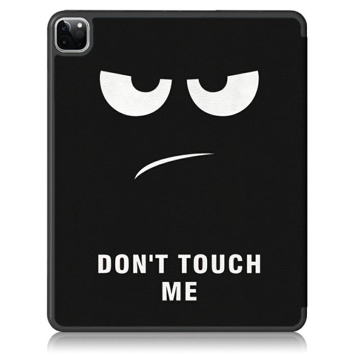 Bild 3, iPad Pro 12.9 (2020/2021) - Tri-Fold Fodral Med Pennhållare - Dont Touch Me