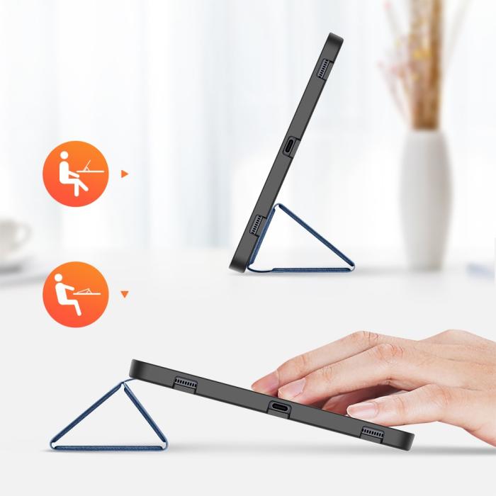 Bild 4, Samsung Galaxy Tab S7 / Tab S8 - DUX DUCIS Domo Tri-Fold Fodral - Blå