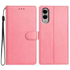Samsung Galaxy S25 Edge Fodral L&auml;der Rosa