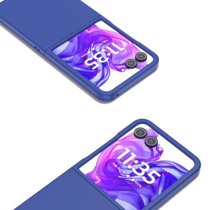 Bild 2, Motorola Razr 50 Ultra 5G 5G Mobilskal Skin Touch Blå
