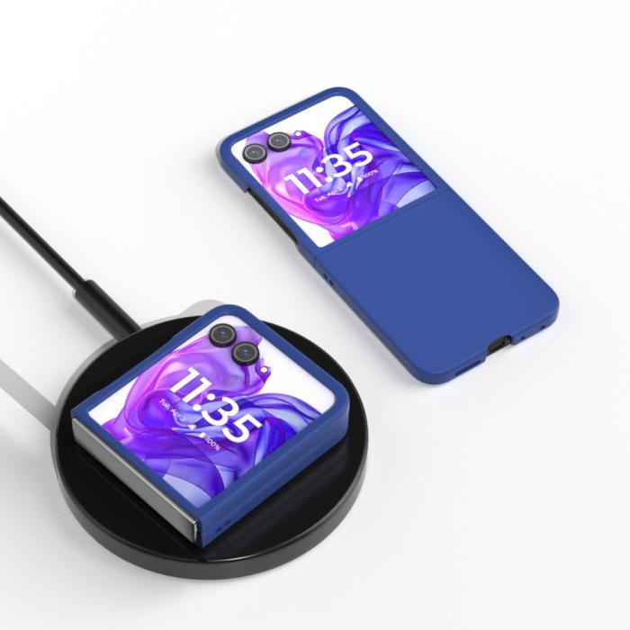 Bild 4, Motorola Razr 50 Ultra 5G 5G Mobilskal Skin Touch Blå