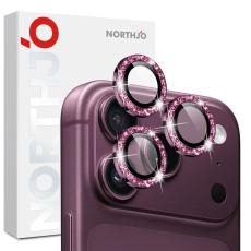 NORTHJO iPhone 18 Pro/18 Pro Max Linsskydd Glitter