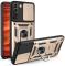 Samsung Galaxy S22 Skal Ring CamShield Hybrid Guld