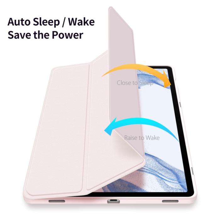 Bild 6, DUX DUCIS Galaxy Tab S9 FE Plus Fodral TOBY Hybrid Rosa