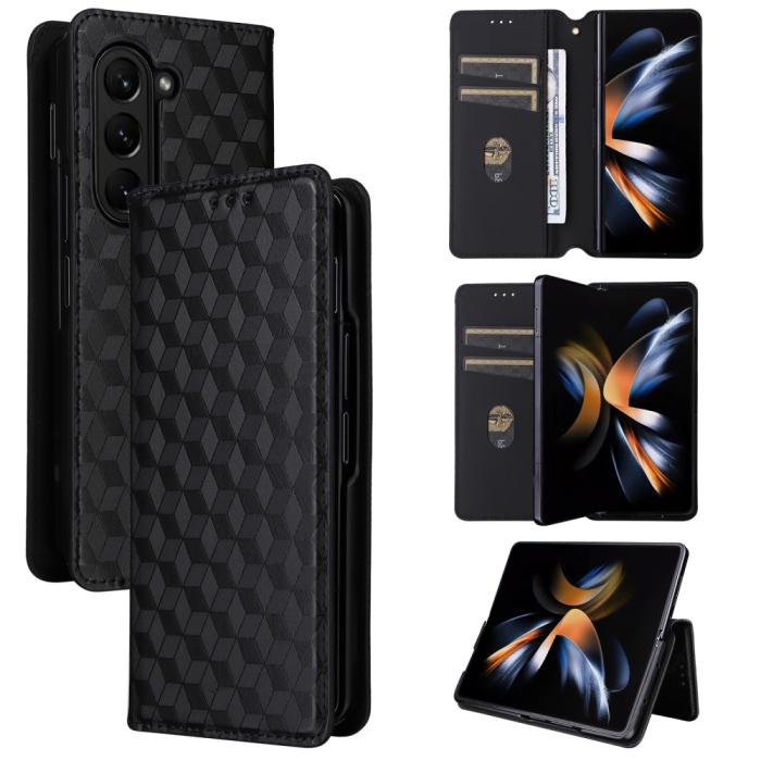 Bild 6, Galaxy Z Fold 6 Fodral Läder Svart