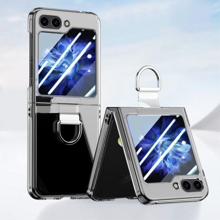 Bild 2, Galaxy Z Flip 6 / 7 FE Skal Med Ring Transparent