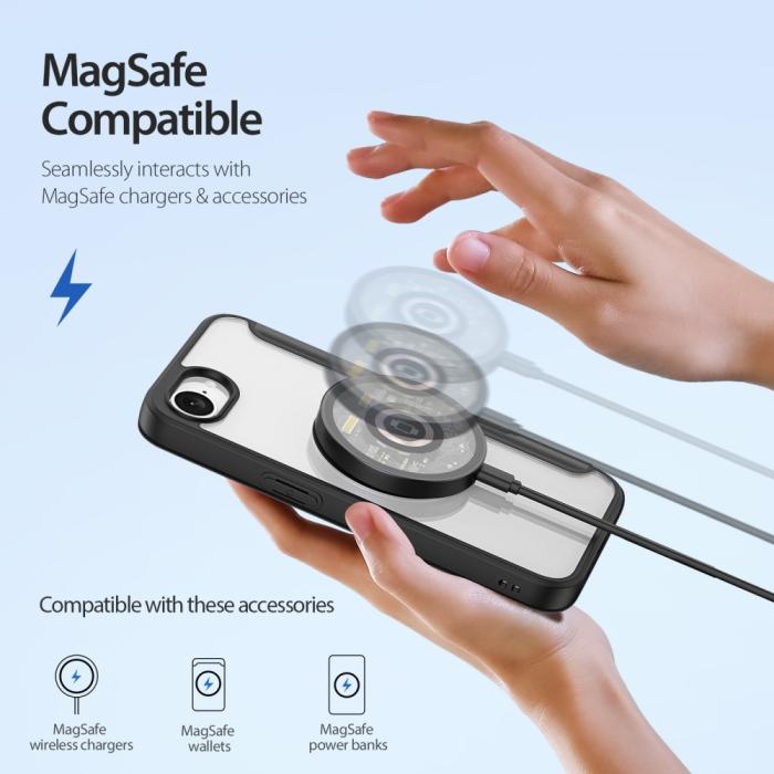 Bild 3, DUX DUCIS iPhone 17e / 16e Fodral MagSafe Skin X Pro Svart