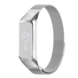 Samsung Galaxy Fit 2 Metall Armband Milanese Loop Silver