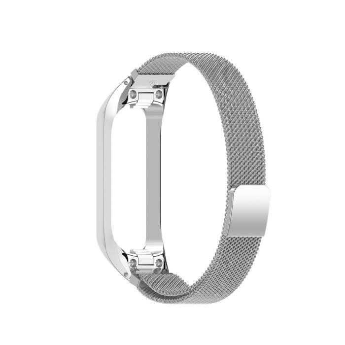 Bild 3, Samsung Galaxy Fit 2 Metall Armband Milanese Loop Silver