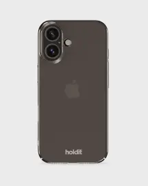 holdit iPhone 16 Mobilskal Slim Transparent