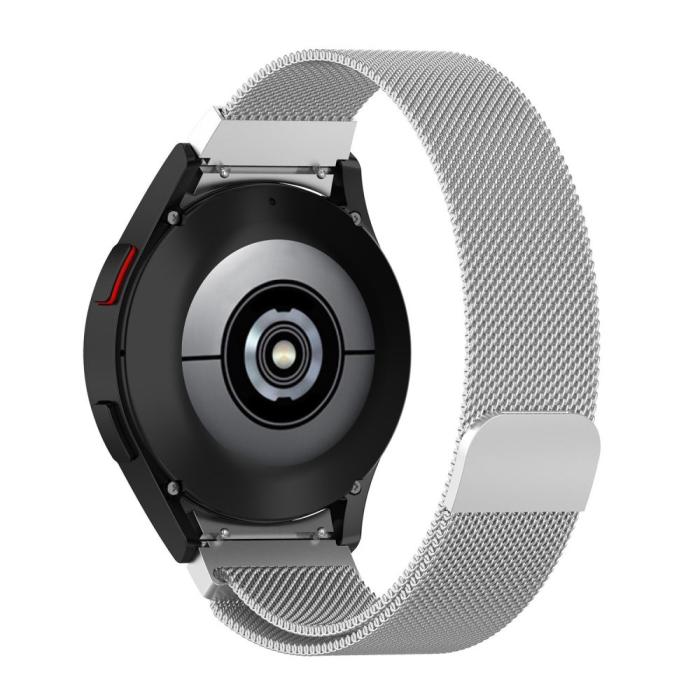 Bild 3, Tech-Protect Milanese Loop Metall Armband Galaxy Watch 4/5/5 Pro/6/7/FE Silver