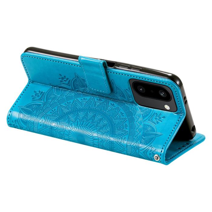 Bild 4, OnePlus 15R Fodral Mandala Läder Blå