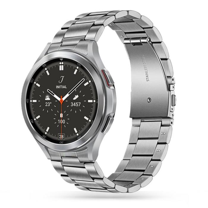 Bild 1, Tech-Protect Galaxy Watch 4/5/5 Pro/6/7/FE Armband Stainless Silver