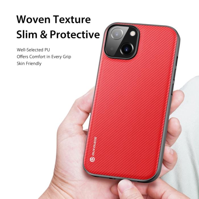 Bild 4, DUX DUCIS iPhone 14 Skal FINO Nylon Röd