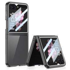 GKK Galaxy Z Flip 6 / 7 FE Skal Hybrid Tonad Svart