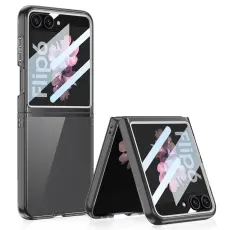 GKK Galaxy Z Flip 6 / 7 FE Skal Hybrid Tonad Svart