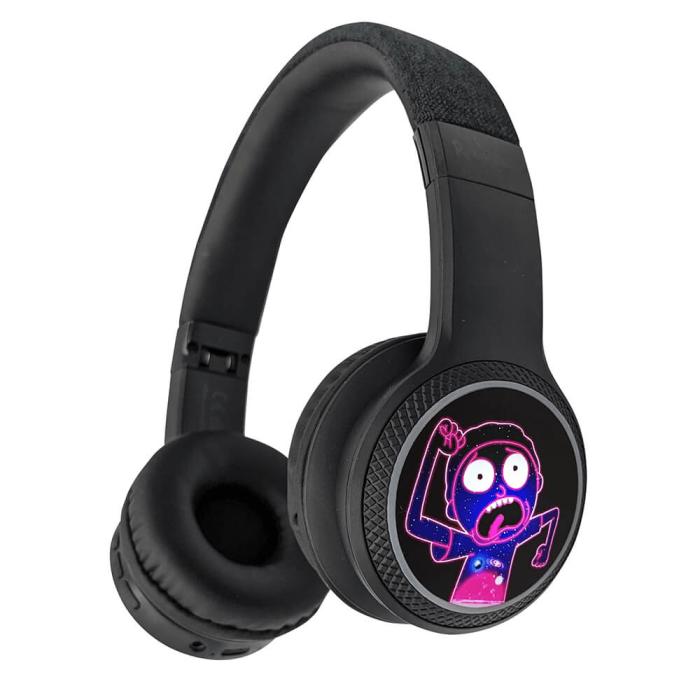 Bild 3, Rick & Morty LED Trådlösa On-Ear Hörlurar