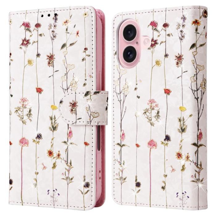 Bild 1, iPhone 16 Fodral Med Tryck Små Blommor RFID