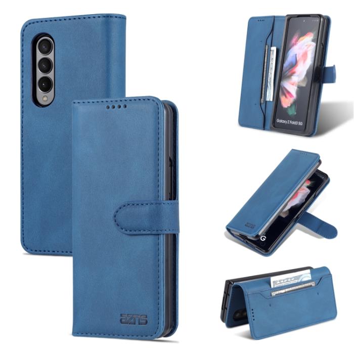 Bild 1, AZNS Galaxy Z Fold 3 Fodral Skin Touch Blå