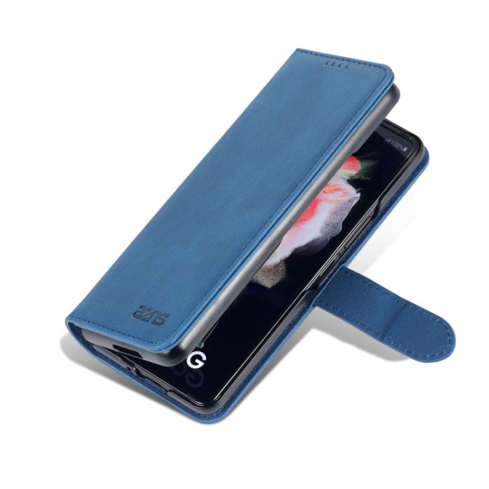 Bild 3, AZNS Galaxy Z Fold 3 Fodral Skin Touch Blå