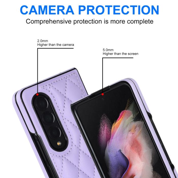 Bild 4, Galaxy Z Fold 3 Skal Diamond Lila