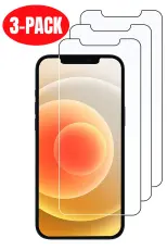[3-PACK] - iPhone 12/12 Pro Sk&auml;rmskydd i h&auml;rdat glas