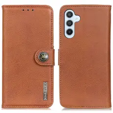 KHAZNEH Samsung Galaxy S24 FE Fodral Läder Brun