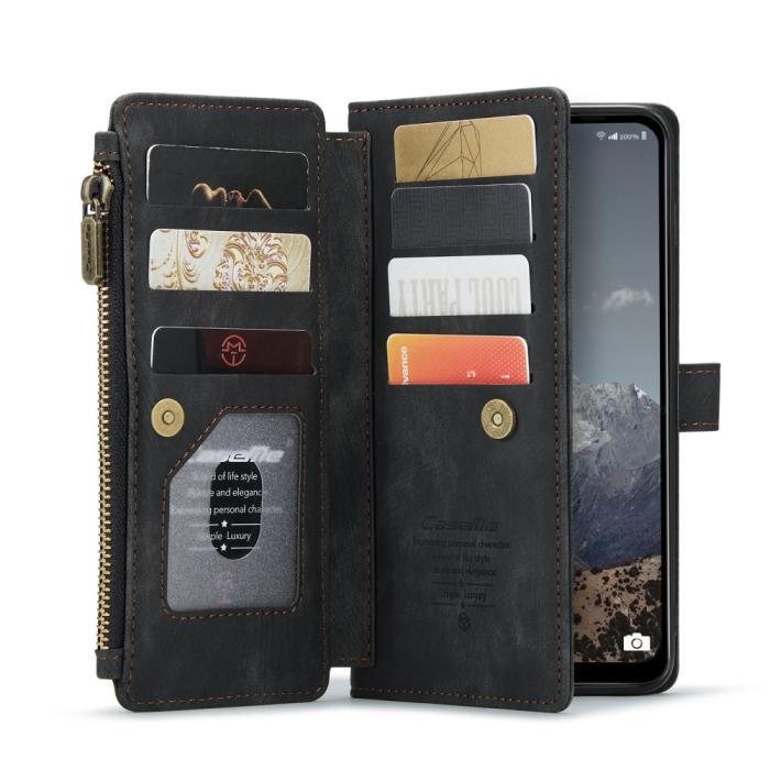 Bild 2, CASEME Samsung Galaxy A04s / A13 5G Fodral Multifunktionell Svart