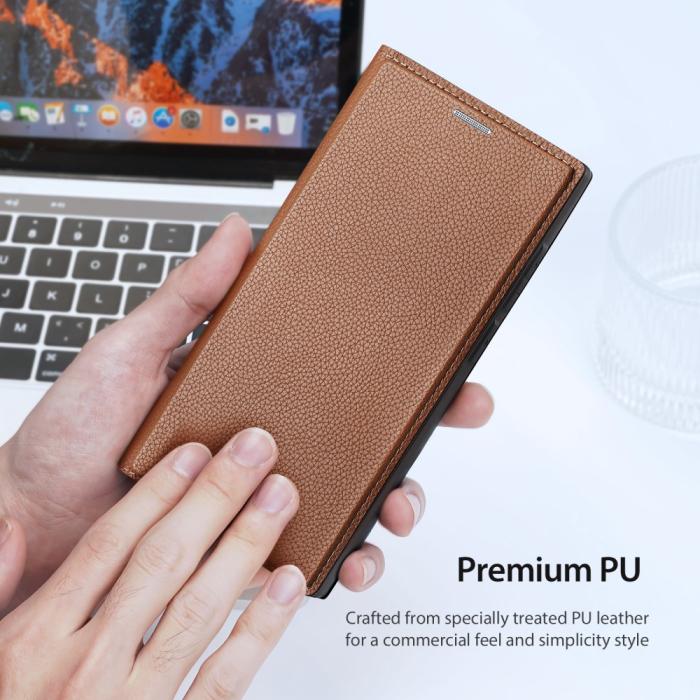 Bild 6, DUX DUCIS Galaxy S23 Ultra Fodral Skin X2 Premium Brun