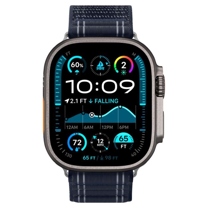 Bild 2, Spigen Apple Watch 42/44/45/46/49 mm Klockarmband Navy