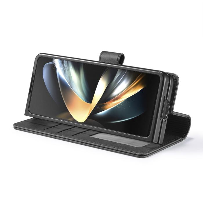 Bild 3, LC.IMEEKE Galaxy Z Fold 5 Fodral Läder Svart