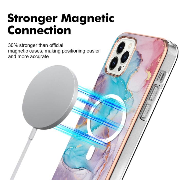 Bild 2, iPhone 15 Pro Skal MagSafe Marmor