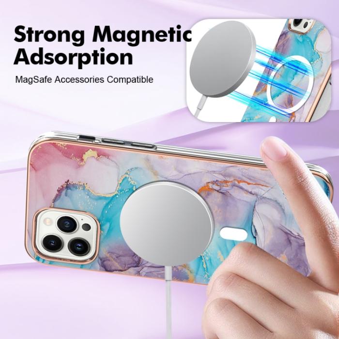 Bild 3, iPhone 15 Pro Skal MagSafe Marmor