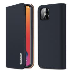 iPhone 12 Pro Max - DUX DUCIS Wish Äkta Läder Fodral - Blå